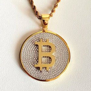 Heavy Iced Out Coin colgante Hip Hop joyería nombre personalizado disco redondo totalmente Moissanite moneda colgante collar para hombres - Product Image 1