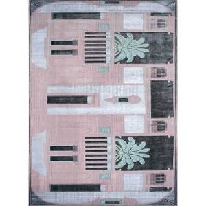 Tapis en laine et soie de bambou noué à la main Jaipur Wunderkammer Esk-9031 (Cs-01) – Nouveauté rose et violet pour la décoration de la maison et du salon - Product Image 1