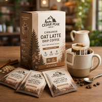Coffrets cadeaux AT PACK de sachets de café individuels avec boîte imprimée pour les cafés, les torréfacteurs et les cadeaux haut de gamme