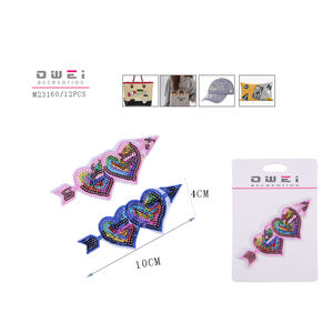 Parches de ropa con diseño de flecha para perforar el corazón - Product Image 1