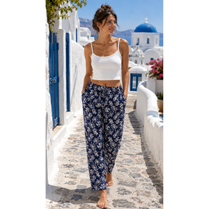 Pantalon de pyjama Evolve Premium en rayonne pour femme, doux, léger, tissé, avec poche latérale, respirant, confort quotidien, offre ODM - Product Image 6