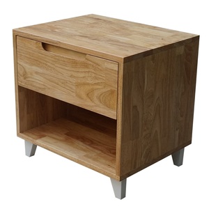 Cabecero minimalista de madera y caucho con patas de aluminio 50x40x48cm - Product Image 2