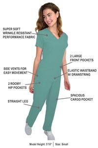 Costumes de gommage élégants grande taille uniformes médicaux de gommage en gros ensembles de survêtement d'hôpital personnalisés pour médecins et infirmières - Product Image 5