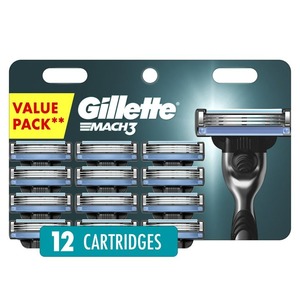 Gillette Mach3 người đàn ông của lưỡi dao cạo nạp hộp mực, 12 ct