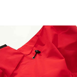 Veste coupe-vent de sport décontractée pour hommes, couleur contrastée, logo avant, tissu tissé, pull ample à capuche - Product Image 4