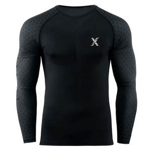 Rashguard MMA à manches longues pour homme, respirant et durable, idéal pour l'entraînement flexible, la course à pied et les mouvements athlétiques de pleine autonomie - Product Image 1