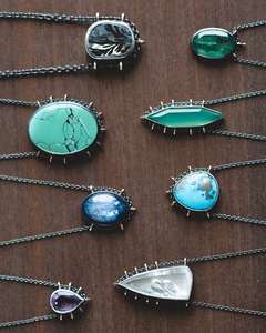 Pendentif pour enfants en argent sterling avec sertissage en larimar de style vintage pour fiançailles, certifié IGI, collier de bijoux de mode - Product Image 4