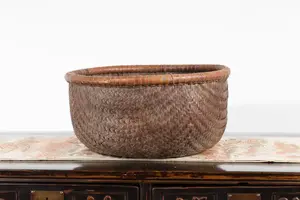 ชามใส่อาหารหวายทรงกลมขนาดใหญ่พร้อมน้ำตาลสำเร็จรูปเหมาะสำหรับการผสมและใช้ในครัว2ชิ้น - Product Image 5