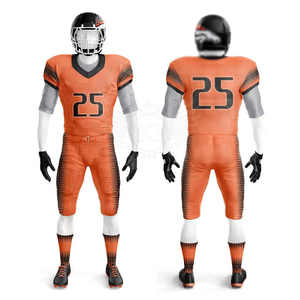 Uniforme de football américain personnalisable imprimé par transfert thermique en Spandex/Polyester, style unique pour les équipes nationales, unisexe adulte - Product Image 2