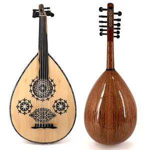 Oud Profesional de 11 Cuerdas - Lúdica Árabe Hecha a Mano con Madera de Pommele Sapele y Madreperla - Product Image 1