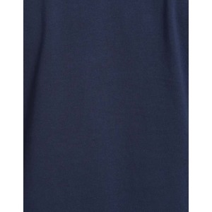 Camiseta de cuello redondo para hombre, camisa de aspecto informal con logotipo personalizado de la empresa, estampado de texto, color negro y azul marino - Product Image 6