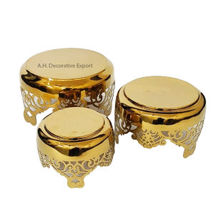 Metal <b>Cake</b> <b>Stand</b> Gold Plated Metal <b>Cake</b> <b>Stand</b> 2 <b>Tier</b> High Quality New Stylish <b>Cake</b> <b>Stand</b> in Premium Luxury Baking Tool - Product Image 2