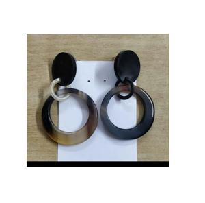 Boucles d'oreilles en résine de bois, bijoux fantaisie, exportateur indien, taille personnalisable pour femmes, fiançailles, mariage - Product Image 4