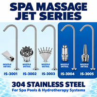 Jet de massage hydrothérapeutique col de cygne en acier inoxydable 304 à fixation au sol pour piscines d'hôtels, de complexes hôteliers et de spas bien-être