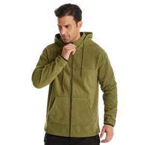 Chaqueta Cortavientos Delgada para Exteriores, de Poliéster, Estilo Informal, con Cuello Alto, para Otoño, Deportiva, Térmica, con Forro Polar, con Cremallera y Diseño de Parches - Product Image 4