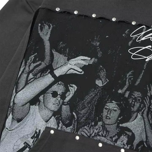 Sweat à capuche à fermeture éclair pour hommes pour impression personnalisée en coton polaire de qualité supérieure poche d'hiver DTF autocollant en vinyle Logo finition bronzée - Product Image 3