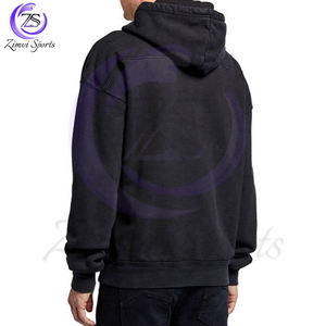 Nouveautés entièrement personnalisés Sweats à capuche pour hommes en coton respirant avec broderie chenille surdimensionnée et vintage de haute qualité - Product Image 6