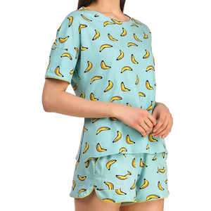 Logo personnalisé pour femmes été décontracté col rond t-shirt short ensemble deux pièces au-dessus du genou longueur survêtement avec broderie couleur unie - Product Image 4