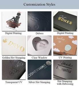 Thấp moq logo sang trọng gấp từ Hộp quà tặng với từ đóng nắp - Product Image 5