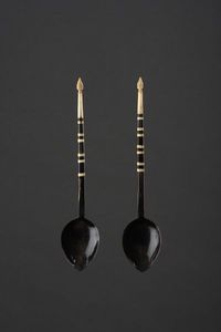 Cubiertos de estilo animal único USADOS, cuchara de cuerno de búfalo de buey Natural pulido, diseño único para Decoración de mesa de restaurante - Product Image 2