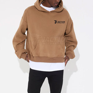 Haute qualité sur mesure Basics sweats à capuche surdimensionnés pour hommes nouveau Design 100% coton pour hommes sweat à capuche surdimensionné - Product Image 3