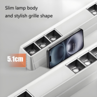 Lampe LED moderne pour salon, spot anti-éblouissement à montage en surface, corps en aluminium, IP20, CRI95, 3000K-6000K, angle de faisceau 50°, 30000