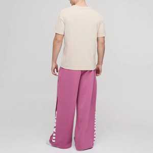 2025 Casual Canvas Oversized Custom Acid Wash <b>Elastic</b> <b>Waist</b> OEM Service Straight Sweatpants Baggy Midweight Wide Leg Flared - Product Image 4