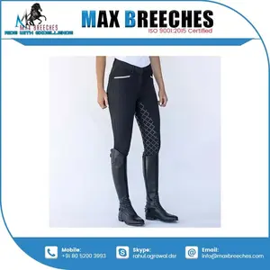 Approvisionnement d'usine Nouvelle arrivée Culotte haute équestre confortable pour femme avec patch au genou exportation de marque privée pour l'équitation - Product Image 4