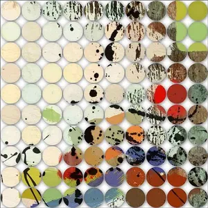 Azulejo de decoración con acento abstracto de Irena Orlov Pattern Art para dormitorio o sala de estar estilo europeo acabado brillante/mate - Product Image 1