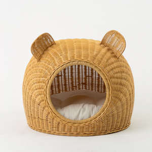 Eco Farmie lits en rotin pour chiens et chats meilleure vente accessoires de meubles pour animaux de compagnie en osier tressé à la main maison pour animaux de compagnie chats chiens - Product Image 1