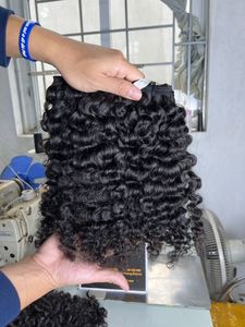 Venta al por mayor de extensiones de pelo rizado birmano virgen crudo alineado con cutícula, 100% humano extensiones de cabello rizado birmano crudo grado 10A - Product Image 6