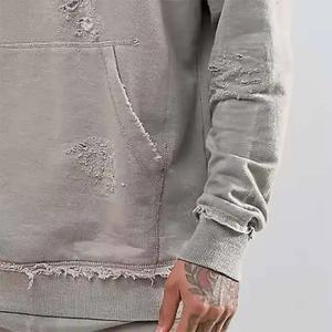 Men's Women's Hip Hop Streetwear Long Sleeve Hoodie Embroidered Washed Distress Vintage Plus Size Casual Winter Summer - Product Image 5