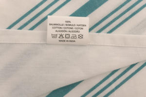 100% Cotton Bistro Napkin <b>Set</b>-Teal Quick-Dry Kitchen <b>Towel</b> with Woven Roll Pattern Sustainable Home Child Hotels Restaurants - Product Image 3