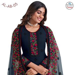 Kurti/Kurta Étnico Semisellado de Poliéster para Mujer, Estilo Indio-Pakistaní, Largo hasta el Suelo, Ideal para Fiestas y Eventos Festivos - Product Image 5