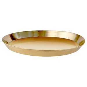 Bandeja de servicio redonda de hierro de metal dorado de diseño clásico superventas para decoración del hogar y la cocina - Product Image 4