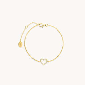 กำไลข้อมือรูปหัวใจเพชร - Product Image 2