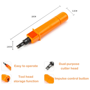 Herramienta de Conexión de Red con Cuchillas de Precisión Intercambiables y Reversibles, Herramienta de Conexión de Red, Incluye Terminales de Corte e Inserción en Una Sola Operación - Product Image 5