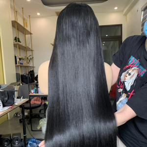 Peluca de extensión de trama única de cabello humano Remy y virgen vietnamita 100% recto sedoso para mujeres negras 30 pulgadas de longitud del paquete - Product Image 1