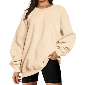 Nouveaux sweats respirants anti-rides surdimensionnés 100% coton biologique chemises décontractées Premium élégant femme sweats à capuche - Product Image 4