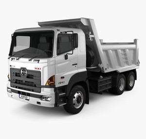 รถบรรทุก4041ซีรีส์700 2022 Hino 6x4ขับไปทางซ้ายพร้อมตัวถังดีเซลอัตโนมัติ