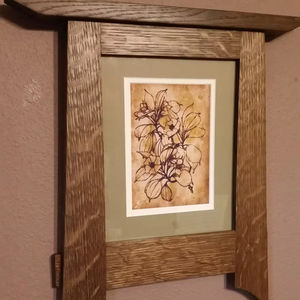 กรอบรูปไม้แบบชนบทสำหรับตกแต่งผนังกรอบรูปไม้แบบกำหนดเองกรอบรูปสีน้ำตาล - Product Image 1