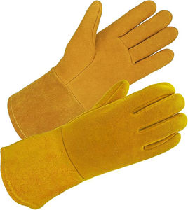 Guantes de soldadura: cuero de piel de venado reforzado, agarre extra Suave, resistente para MIG,TIG, soldadura - Product Image 5