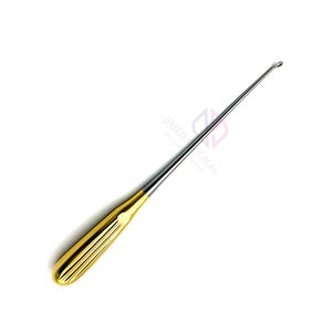 Hibbs Spratt 25cm allemand en acier inoxydable demi-or chirurgie osseuse orthopédique manuel Brun grattage Curette outil - Product Image 2