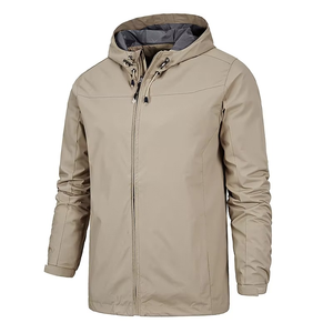 OEM Wholesale Spring and Autumn Outdoor <b>Jacket</b> Men's <b>Thin</b> Hooded Windbreaker Coat Windproof and <b>Waterproof</b> <b>Jacket</b> for Men - Product Image 1