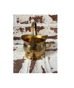 Cubo de carbón de latón dorado, pieza tradicional hecha a mano utilizada para mantener los elementos esenciales de la chimenea y mejorar la experiencia de decoración vintage - Product Image 5