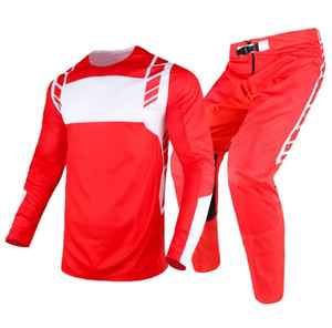 Ensemble d'engrenages de motocross de course à séchage rapide respirant personnalisable Kit de pantalons de maillot de moto tout-terrain Vêtements de sport pour athlètes de course - Product Image 3