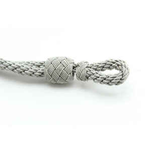 Nouveau OEM Designer Service 100% Fabrication de fils métalliques Logo des douanes Cordon de chapeau torsadé - Product Image 5