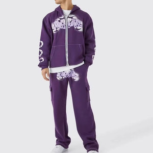 Survêtements en chenille respirants de haute qualité, brodés, décontractés, pour hommes, à bas prix - Product Image 1