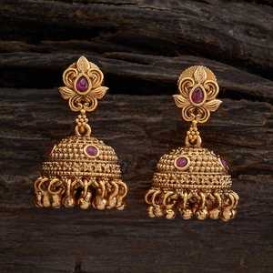 Pendientes Antiguos Chapados en Oro con Perla y Diamante en Estilo Lágrima para Boda, Fiesta o Regalo, Inspiración Religiosa 169536 - Product Image 6