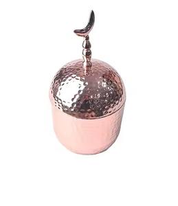 Ensemble de bols décoratifs en métal doré de qualité supérieure avec poignée unique, parfaits pour améliorer le style de table moderne - Product Image 5